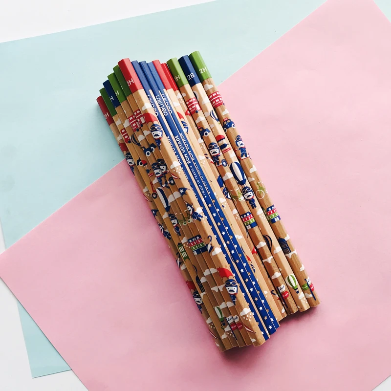 

3pcs/lot London Soldier Standard Wood Pencil Long Handle Writing Drawing School Office Supply