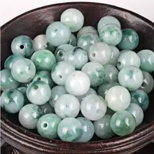 100 шт китайский класс нефрит/жадеит кулон красивые пятнистые 10 мм круглые бусины