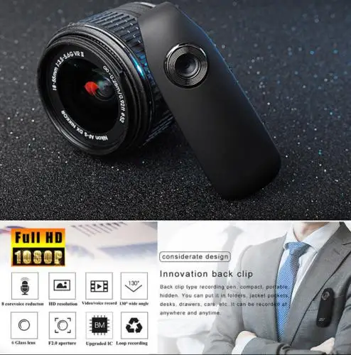 EastVita HD 1080P Мини камера полицейская камера цифровой видеорегистратор тире нательная камера велосипед H.264 видеокамера 130D широкоугольный