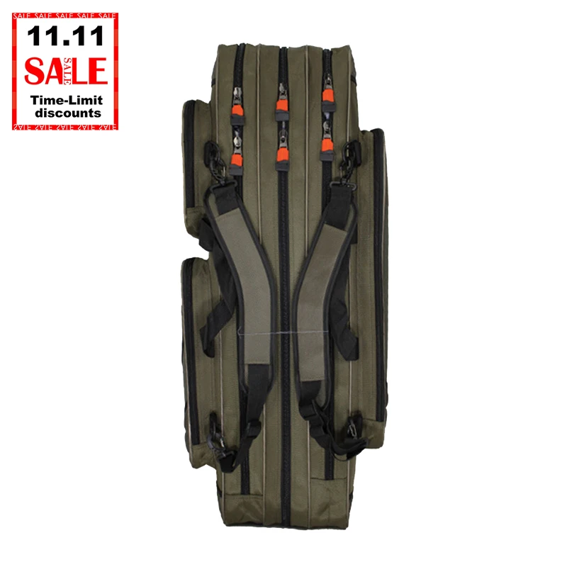 

High Quality Fishing bag Multi-Purpose Thicken Oxford Material Waterproof Steel Wire Wrapped Durable Case Fishing Rod Bag Tackle