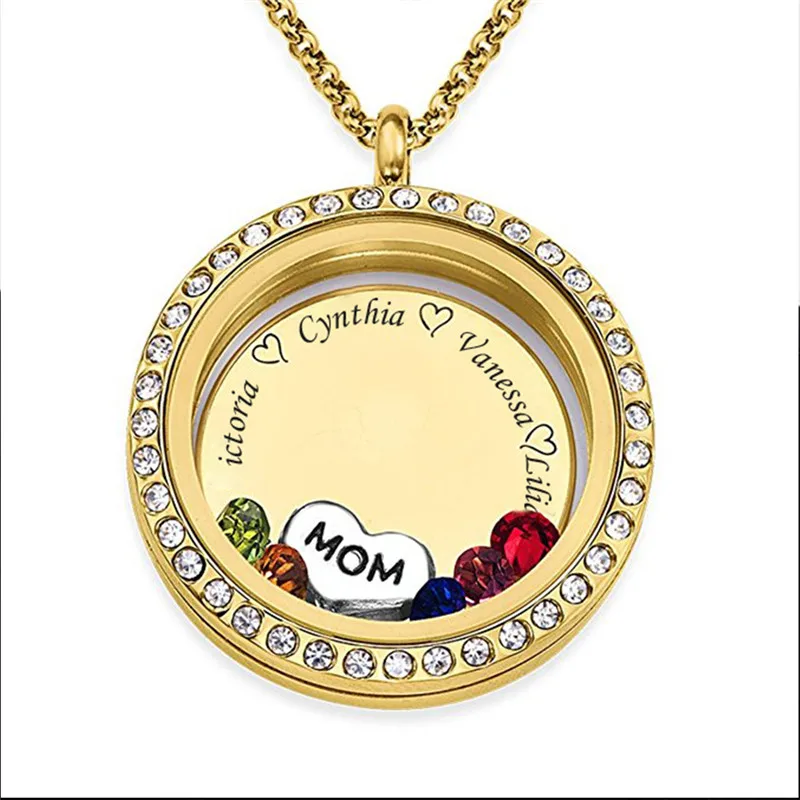 Персонализированное ожерелье C именем, на день рождения, Семья дерево пользовательское имя подвесные женские украшения для Семья подарок на день матери# SS50