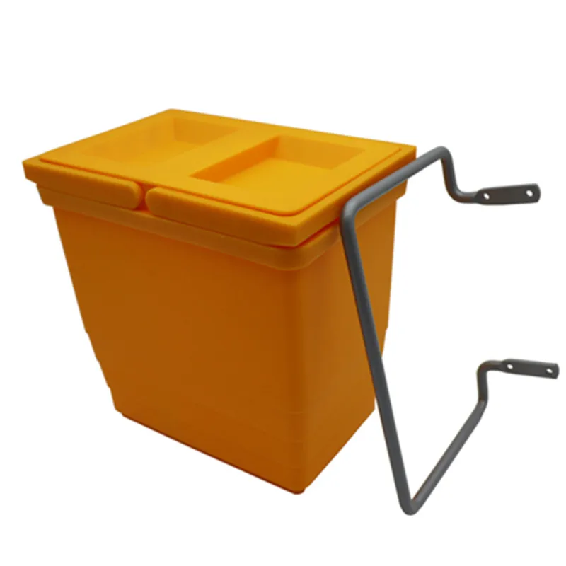 Hanging On Door Kitchen Small Trash Can Waste Bins 4l Hide Style