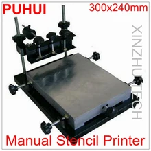 PUHUI простой ручной Трафаретный принтер машина шелковая печатная 300x240 мм небольшой принтер
