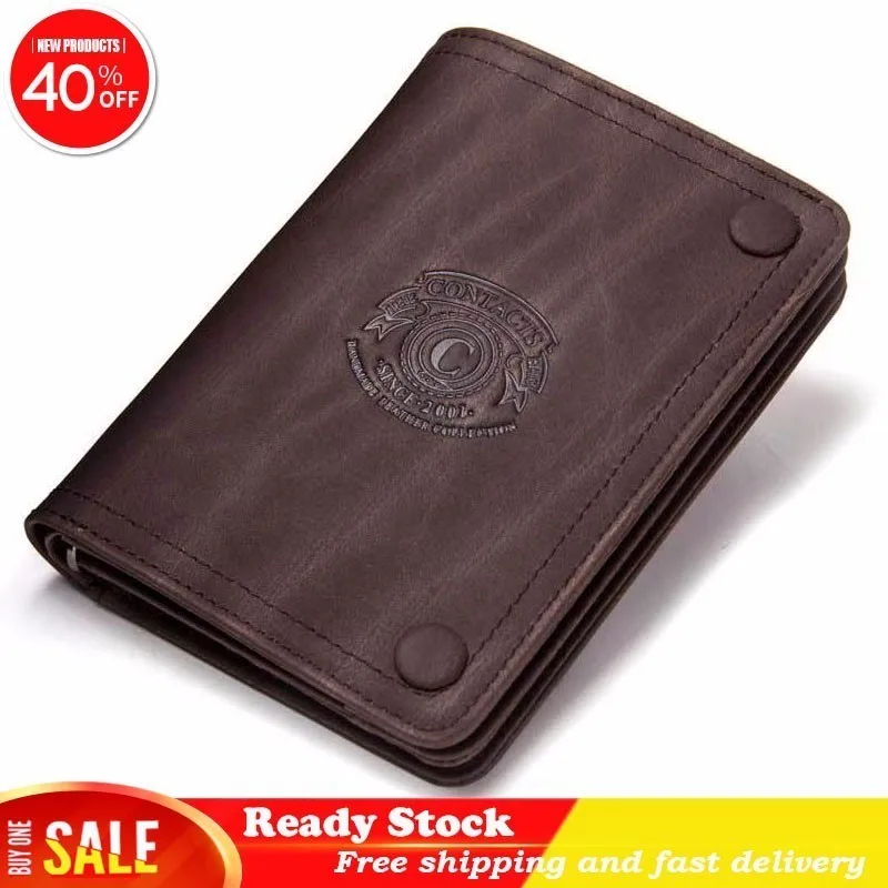 

Factory Restore Ancient Ways Man Wallet Genuine Leather More Function Hand Take Package Fashion Crazy Cowhide Male Bag