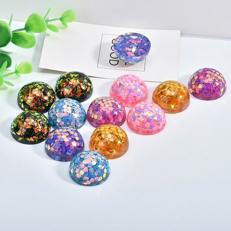 

Japan and south Korea sequins joker semi-round resin patch DIY handmade earring earrings hair accessories