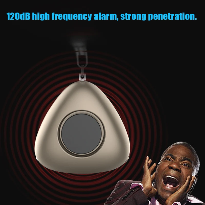 

Mini Self Defense Keychain Alarm Security Protect Alert Personal Safety Scream Loud Lighting GY88