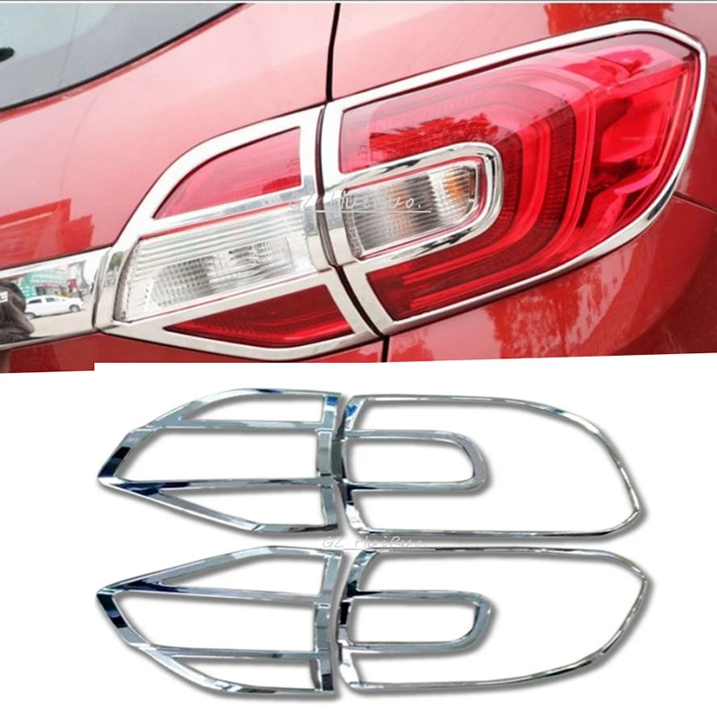 

АБС-пластик хром задний светильник абажур для лампы с металлическим каркаксом отделкой 4 шт. для Ford Everest 4Dr внедорожник 2015 2016