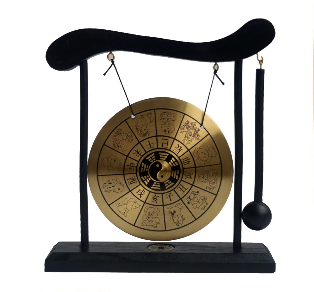 Zen Art Brass Feng Shui Desktop Zodiac Gong W Free Fengshuisale Red