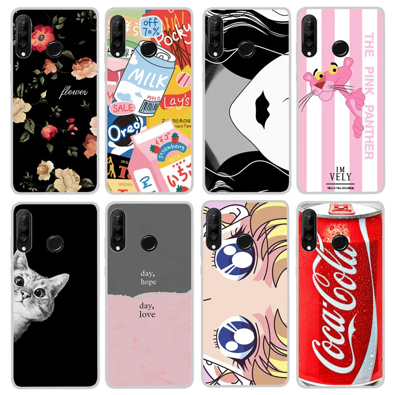 

Patter case for Huawei P30 lite Case Silicone TPU Phone Back Cover On P30 lite MAR-LX1M MAR-L01A P30 Lite Case