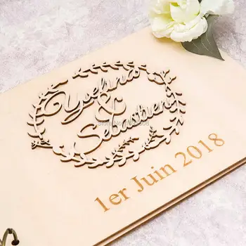 

Wedding Guest Book Landscape - Wedding Guestbook, Custom Guest Book, Personalized Guest Book