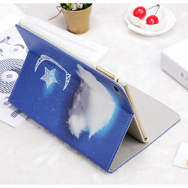 Estuches for Ipad Mini 1 2 3 Case Moon Snowflake Tower PU Leather Flip Smart Stand Tablet Forro Para for Ipad Gadget A1432 A1489 Estuches for Ipad Mini 1 2 3 Case Moon Snowflake Tower PU Leather Flip Smart Stand Tablet Forro Para for Ipad Gadget A1432 A1489