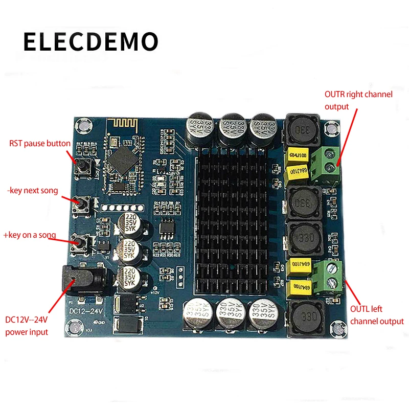 M548 двухканальный 2x120 Вт TPA3116D2 Bluetooth 4,0 Цифровой аудио hifi усилитель доска C3-005