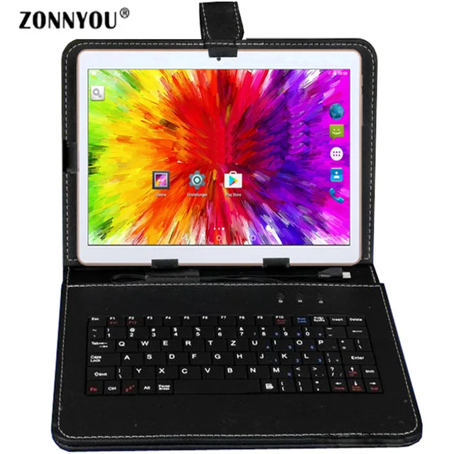 

10.1 inches Tablet PC Android 7.0 3G Phone Call Quad -Core 2GB Ram 32GB Rom Built-in 3G Bluetooth Wi-Fi Tablet PC +Keyboard