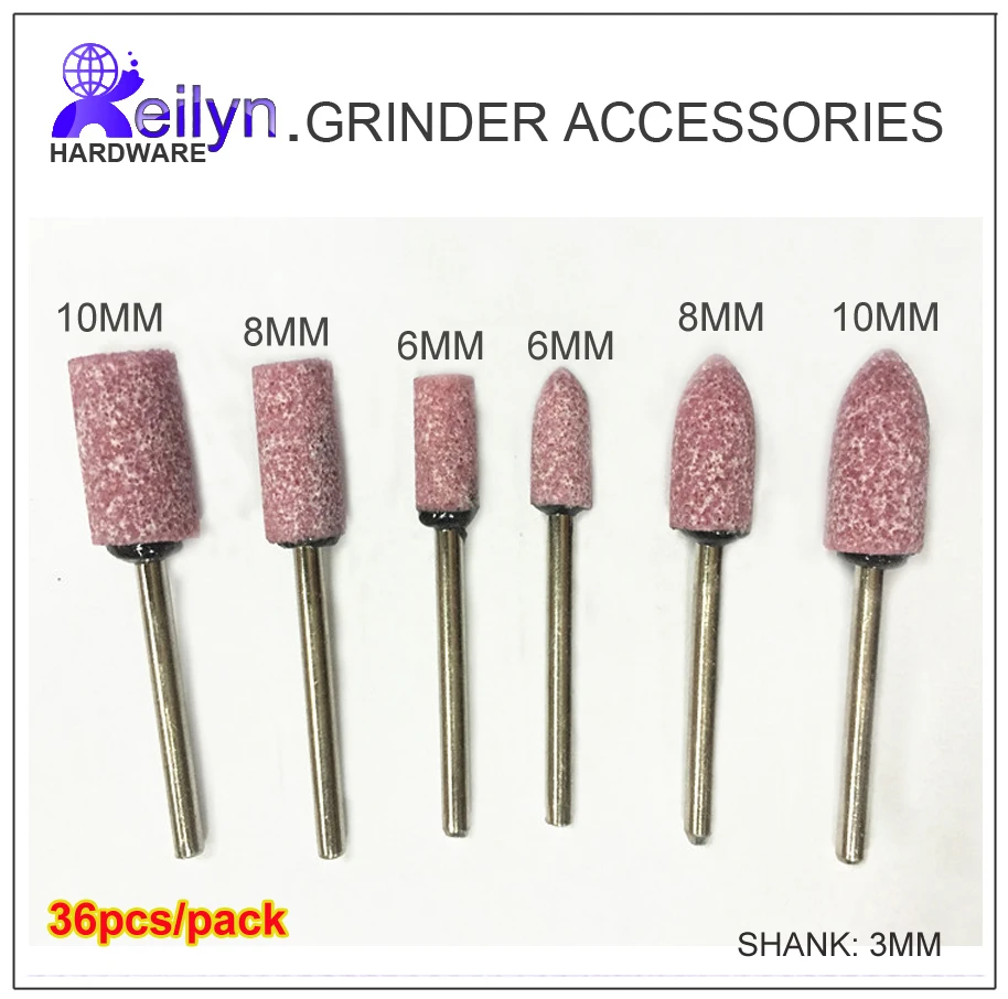 36pcs/set sanding head grinding wheel polishing bits sand polisher grinding head acc. for die