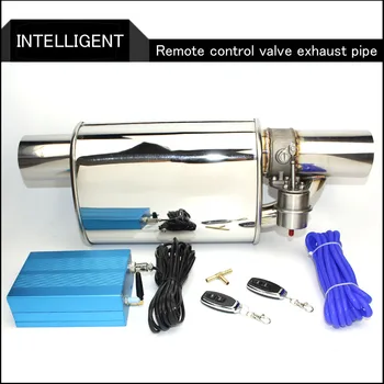 

2.5" Exhaust System Stainless Steel Electric Exhaust CutOut Valve With Electronic Remote Control Switch Muffler exhaust pipe