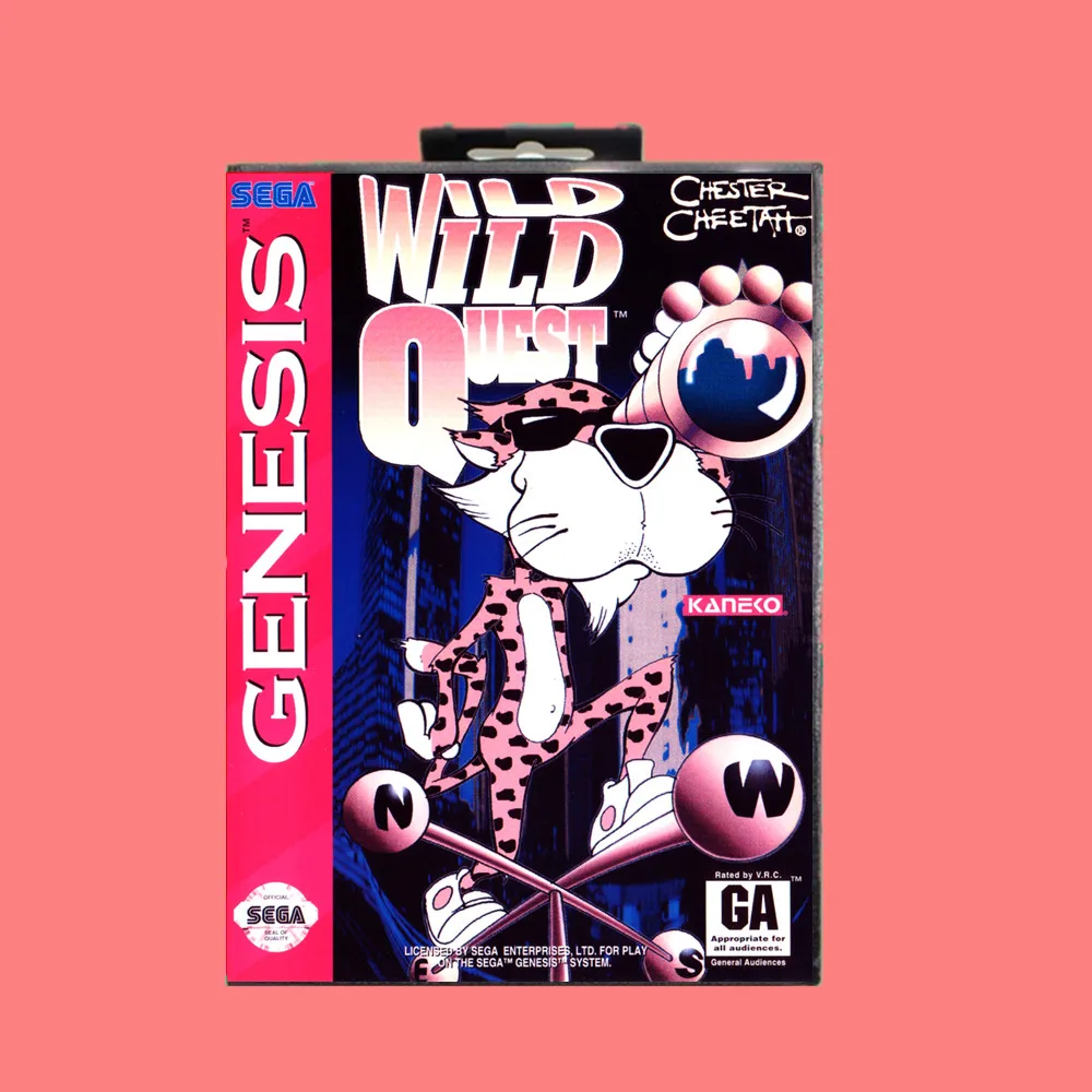 Chester cheetah wild quest 16 비트 MD 게임 카드, Sega Genesis & Mega Drive 용