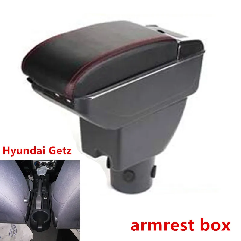 Для hyundai GETZ подлокотник коробка подлокотник Универсальный Автомобильный центральная консоль Модификация аксессуары двойной поднятый с USB