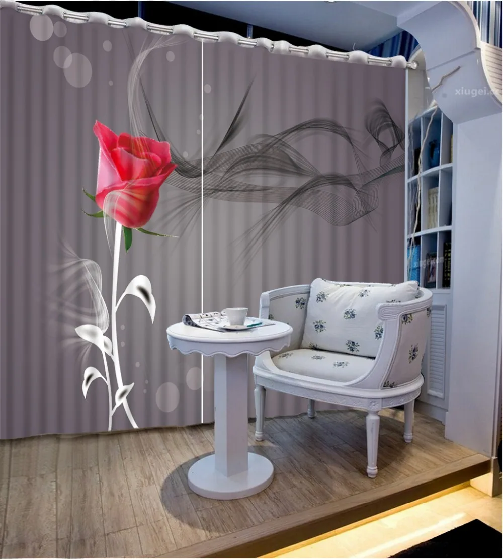 

curtains for window living room red roses flower custom curtains country bedroom curtains roman curtains for living room