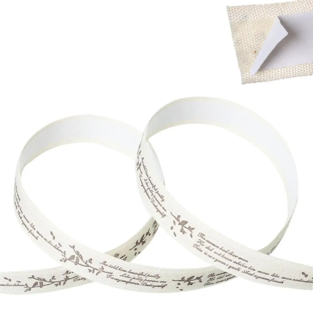 Cotton Sewing Fabric Ribbon Handmade DIY Craft Message Letter Pattern
