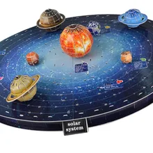 Обучающая игрушка 1 шт., солнечная система, восемь планет, обучающая 3D Бумага, сделай сам, головоломка, модель, наборы для детей, мальчиков, игрушка ручной работы, подарок