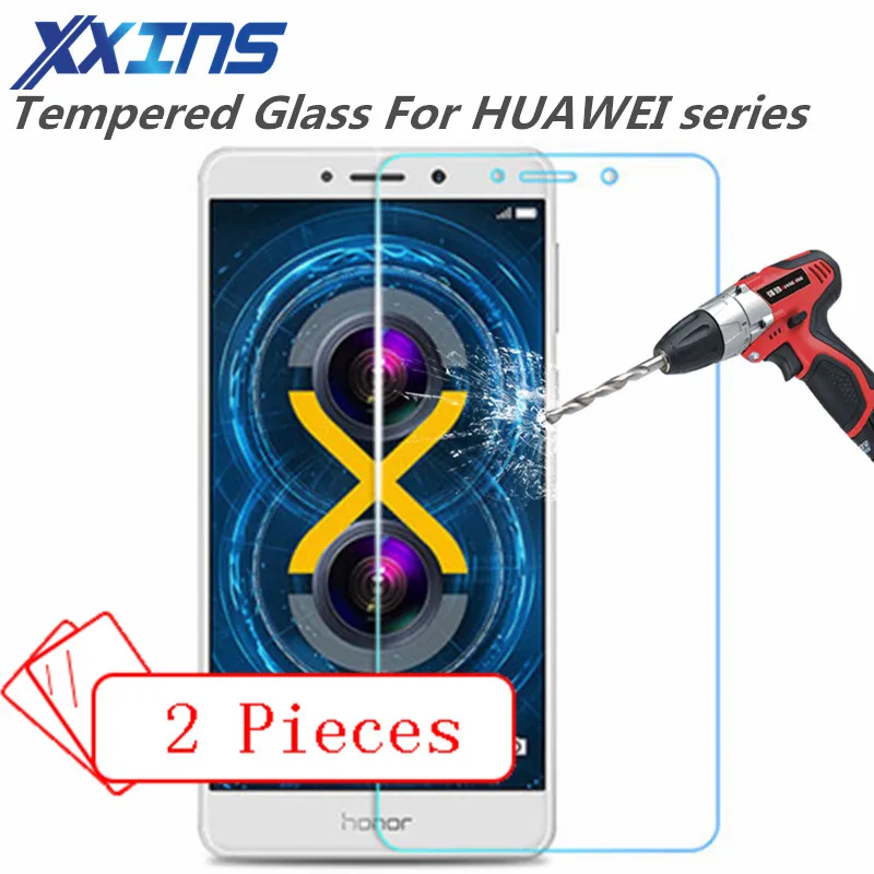 2 шт закаленное стекло для HUAWEI P8 P9 P10 lite honor 5C 5S 5X 8lite 8 9 v8 v9 6A PRO Y6 holly 3 Защитная крышка
