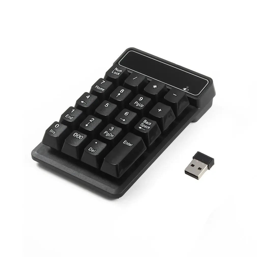 

2.4G USB Wireless Mini Numeric Keypad 19 Keys Ultra Light For Desktop Notebook