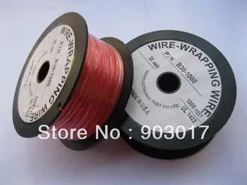 

10 roll 30AWG 1000ft Wire-Wrapping Wire Sliver Plated Copper Red Color