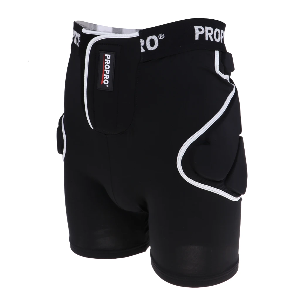 

Ski Hip Butt Padded Short Pants Protective Gear Guard Impact Shorts for Skiing Skating Snowboard Black for Women Men