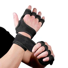 1 пара Вес подъема тренажерный зал Фитнес перчатки с наручные Обёрточная бумага Поддержка блины для кроссфита тренировки ручная защита для ладоней перчатки Вес подъема перчатки