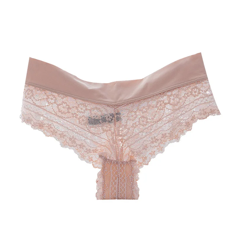 

Sexy Lace Panties Women Nylo Floral Underwear Briefs Low Waist Transparent And Breathable Underwear FreeShipping