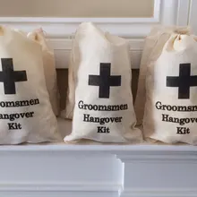 Изготовленный На Заказ жениха бакалавра Свадебный девичник похмелья восстановления выживания Наборы вечерние мешки для конфет любимые пакеты