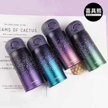 

350ml-500ml Stainless steel children Thermos cup cartoon student vacuum flasks bottle water cup star kettle cute girl boy cup