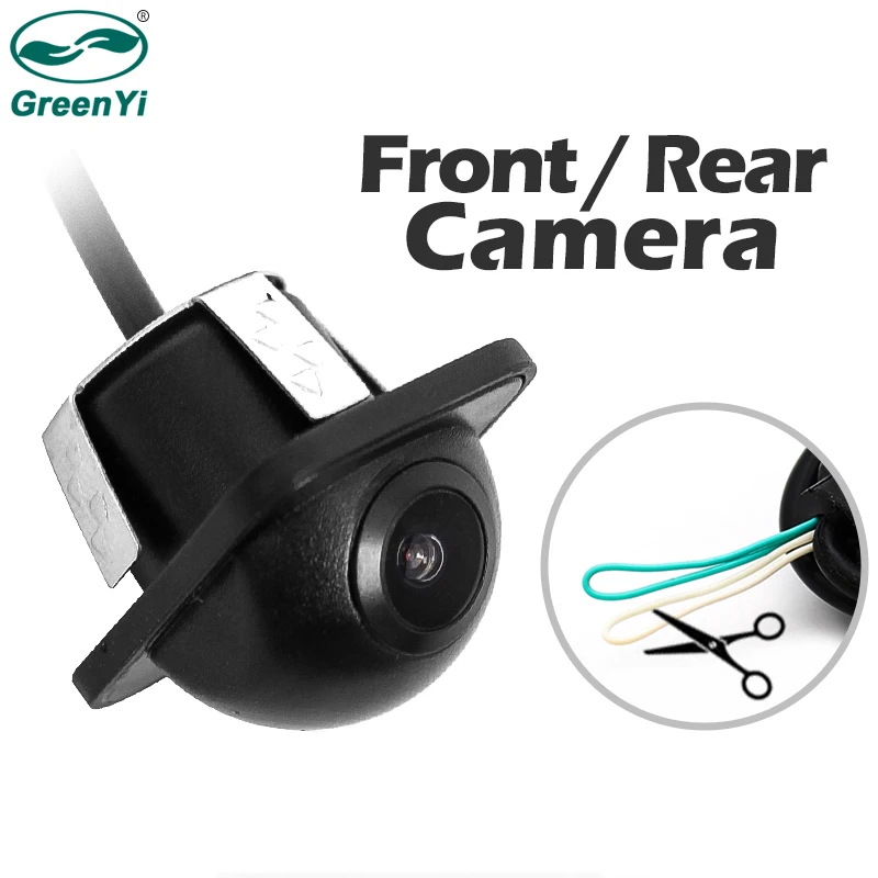 

GreenYi Vehicle Front Side Rear View Camera Normal Image Optional Distance Scale Line Mirror/Non-mirror Image Universal Car Cam