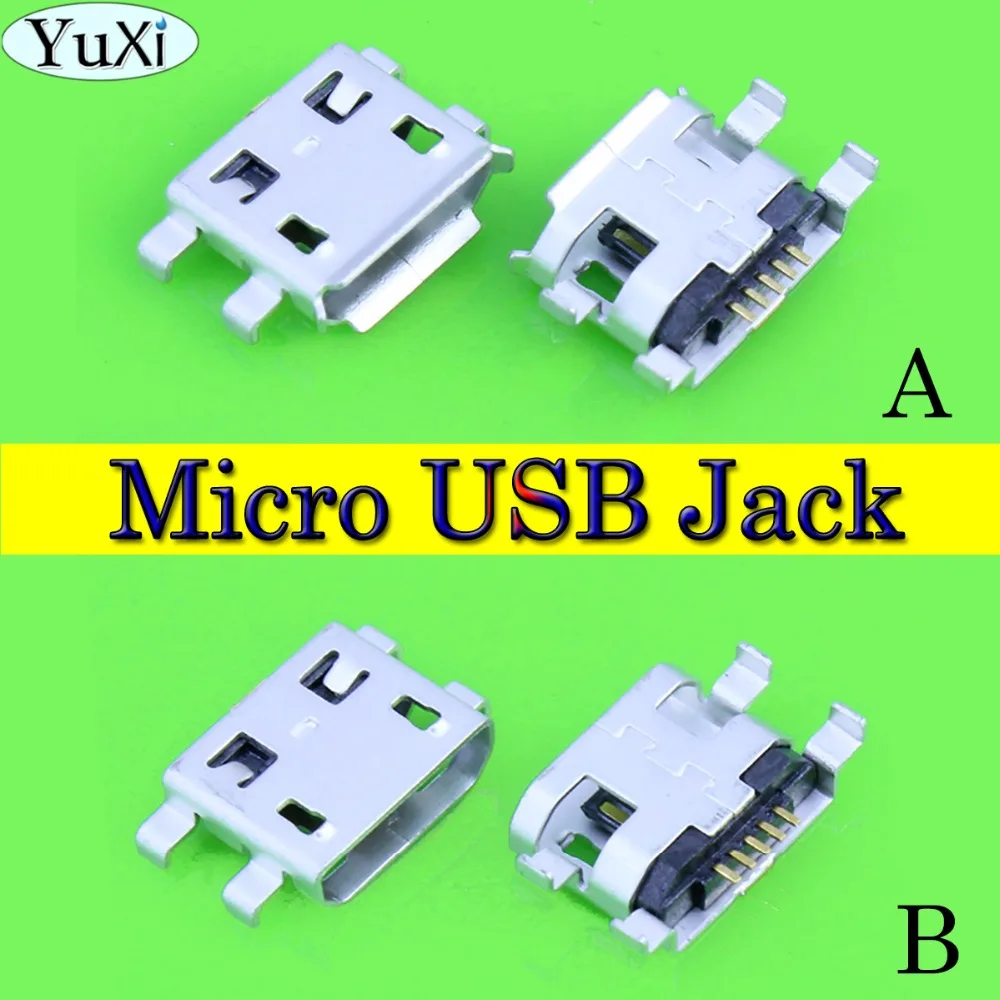 

YuXi 5Pin Micro USB Connector Port Charge Charging Socket Micro USB Jack for Tablet PC Mobile Phone