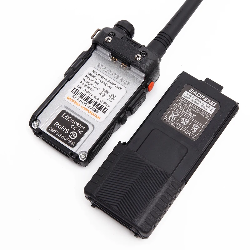 Портативная рация Baofeng UV 5RE 8 Вт высокая мощность 3800 мАч 10 км УВЧ дальность