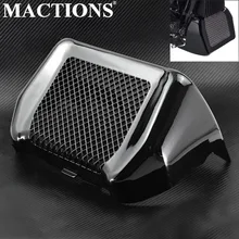 Kit de cobertura do refrigerador de óleo da motocicleta com suporte para harley touring road king street glide freewheeler flhxs fltrx flhr 2017-2018