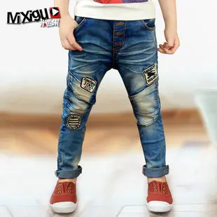 

Retail High quality spring kids pants boys girls baby jeans children jeans for boys casual denim pants 3-12Y toddler clothing