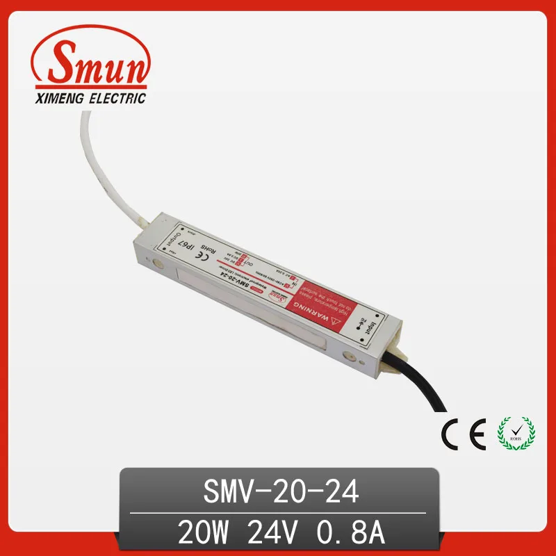 20W 24V 0.8A Открытый водонепроницаемый IP67 Импульсный светодиодный драйвер