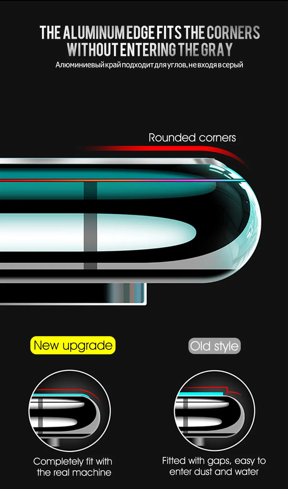 9D закаленное стекло из алюминиевого сплава для iPhone 6, 6 S, 7 Plus, защита на весь экран, Защитное стекло для iPhone X, 8, 5, SE, 5S