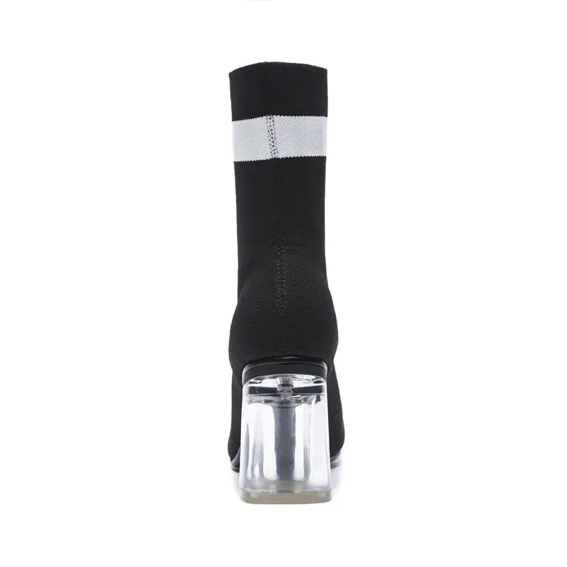 Sexy Pie Botines Dedo Memunia Otoño Moda Venta De Zapatos Cuadrados Caliente Invierno Black Baile La Del Botas Tacones Señora Mujeres Altos q8x1nv8ZB