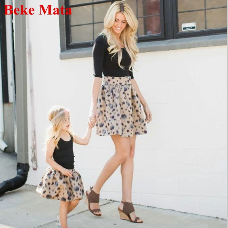 Beke Mata/платья для мамы и дочки; сезон лето; коллекция года; модные одинаковые комплекты для семьи; одежда для мамы и дочки; юбка; одежда для всей семьи