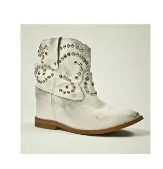 

Abesire 2019 New Fashion Women Luxury Rhinestone Embellished Ankle Boots Ladies Square Low Heels Short Boots Girls Slip-on Shoes