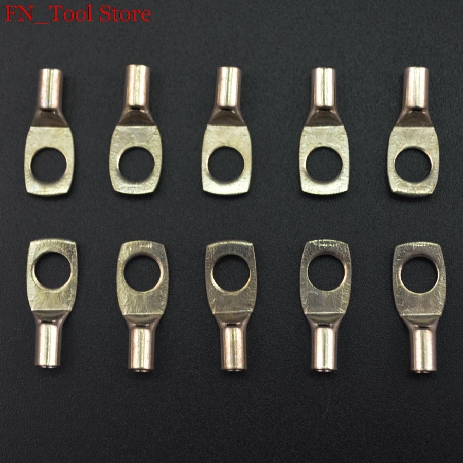 

High quality 50/100pcs SC 1.5-5 Bolt Hole Tinned Copper Cable lugs Battery Terminals 1.5mm wire