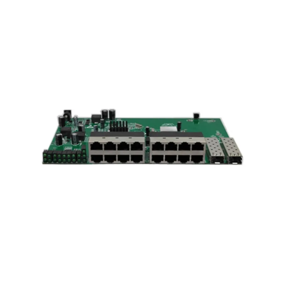 With VLAN GPON EPON SOLUTION SUPPLIER 16 ports 10 100M reverse POE switch with 2 gigabit 2