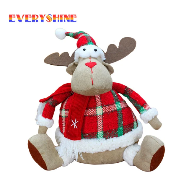 2017 merry christmas xmas decoration moose doll reindeer figurines children gifts toys fabrics craft for home - Christmas Moose Home Decor 2017 merry christmas xmas decoration moose doll reindeer figurines children gifts toys fabrics craft for home - Christmas Moose Home Decor