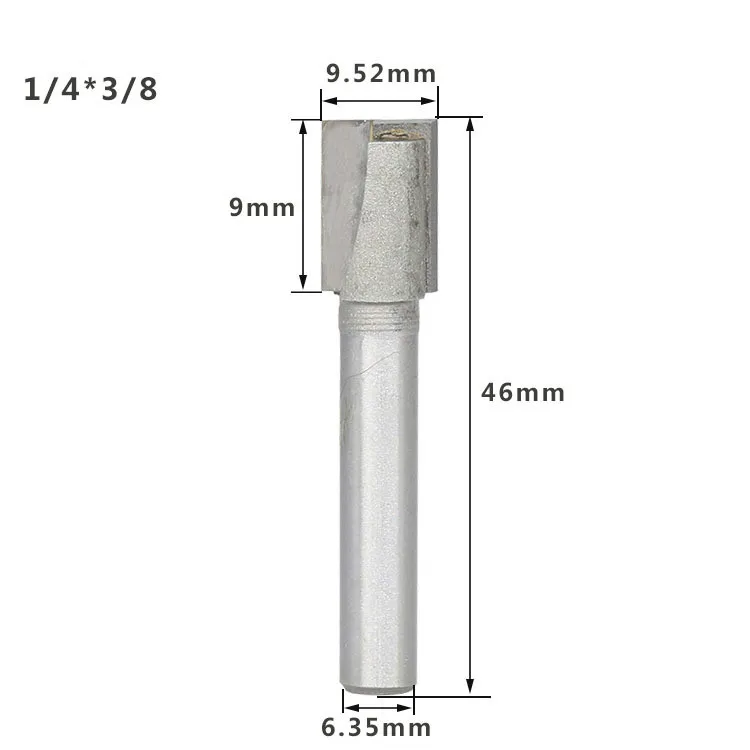 1 шт. 1/4 долбежный резак деревообрабатывающий 1/2 вольфрамовые фрезы одноразовые режущие поверхности Гладкий деревообрабатывающий резак 6,35 мм