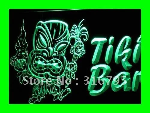 I299 новейший Tiki Bar Pub маска пиво NR светодиодный неоновый светильник вывеска