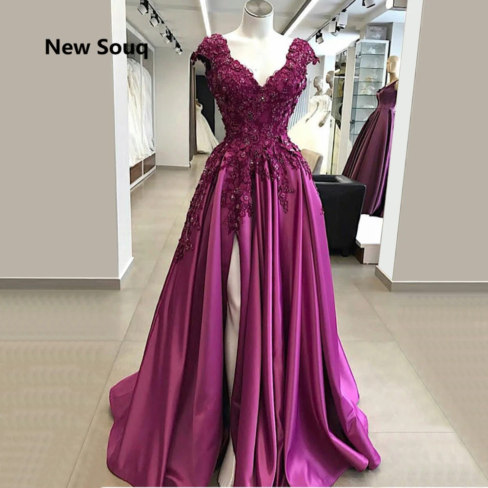 elegant purple dress