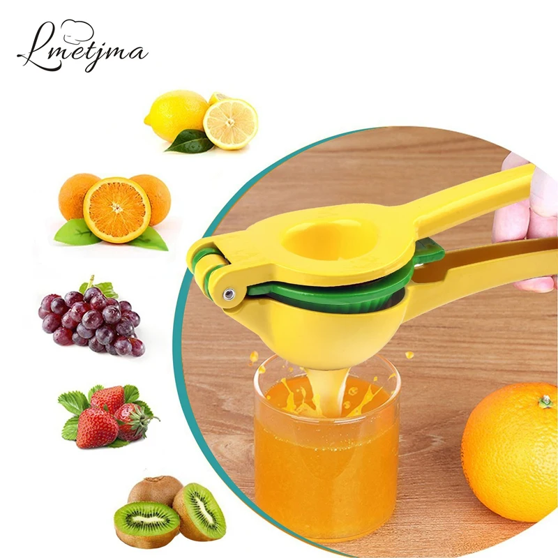 LMETJMA 2 Bowl in 1 Manual Lemon Squeezer Aluminum Alloy Lemon Citrus Press Juicer Premium Lemon
