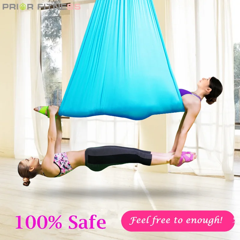 Перед фитнесом воздушная шелковая Йога Комплект гамака 10 ярдов inversion fly Yoga swing Air